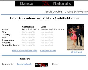 Click here to see the full profile page of PETER STOKKEBROE and KRISTINA JUEL-STOKKEBROE including SPONSOR LOGO'S